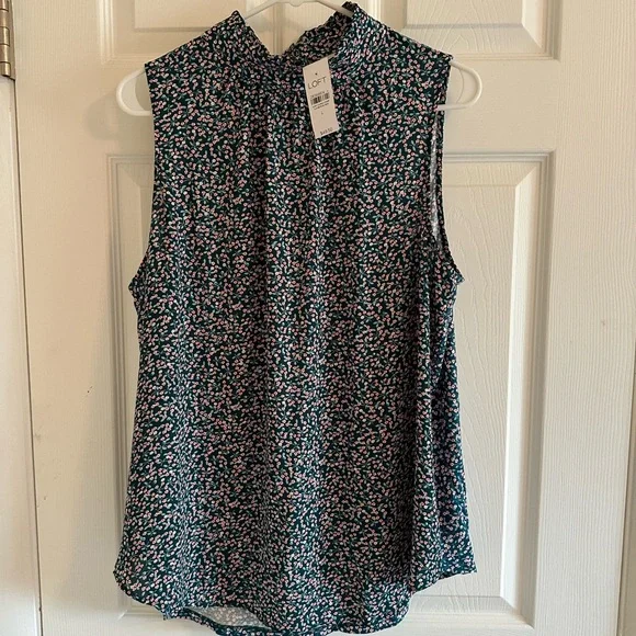 LOFT Womens Large Sleeveless Blouse- NWT! - Picture 2 of 6